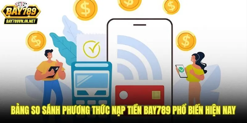 Nạp Tiền Bay789 - Hướng Dẫn 3 Phương Thức Giao Dịch Tức Thì 3 So sánh tốc độ và ưu điểm từng kênh nạp tiền Bay789